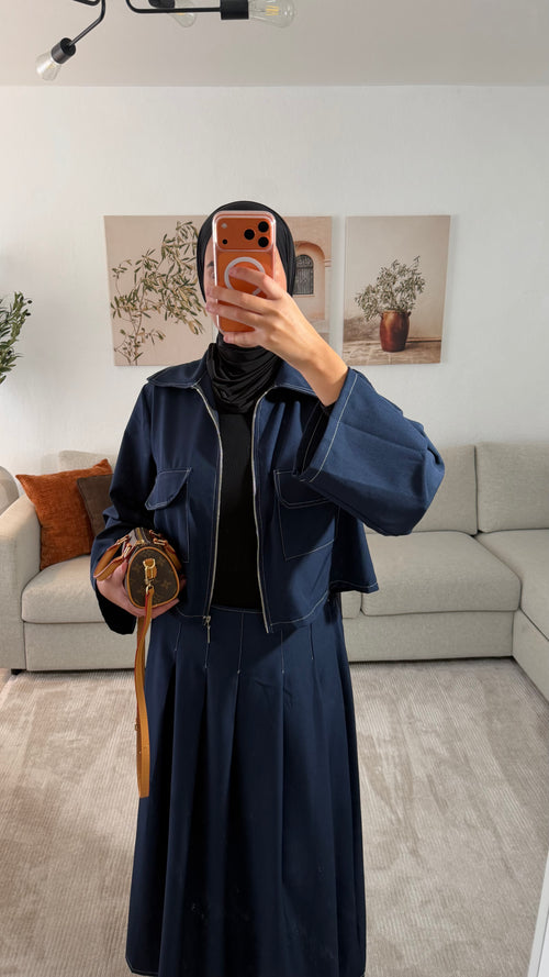 ENSEMBLE JUPE FATINE - BLEU