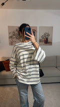 T-SHIRT MANCHES LONGUES RAYÉ