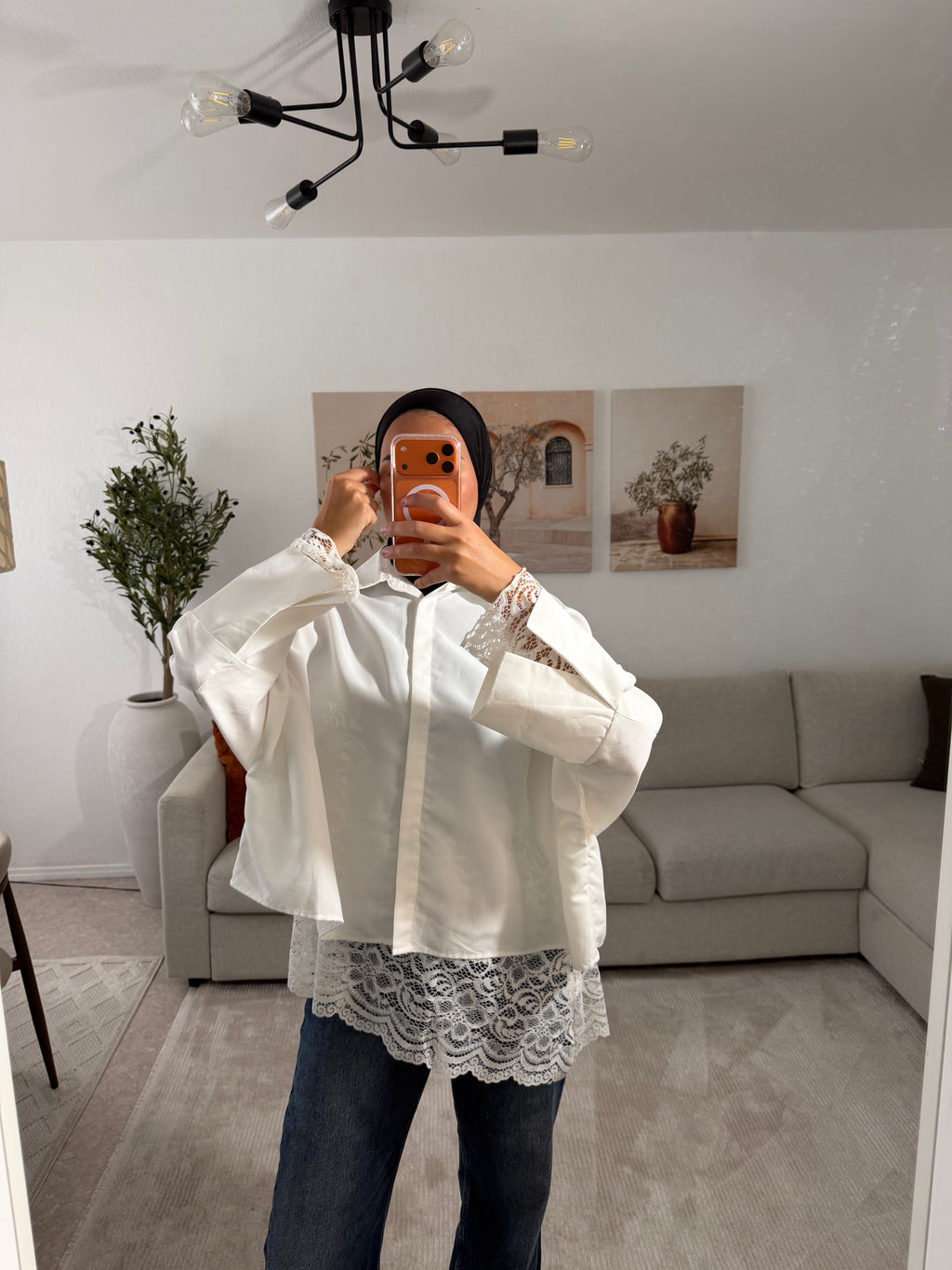 SOUS JUPE DENTELLE - BLANC