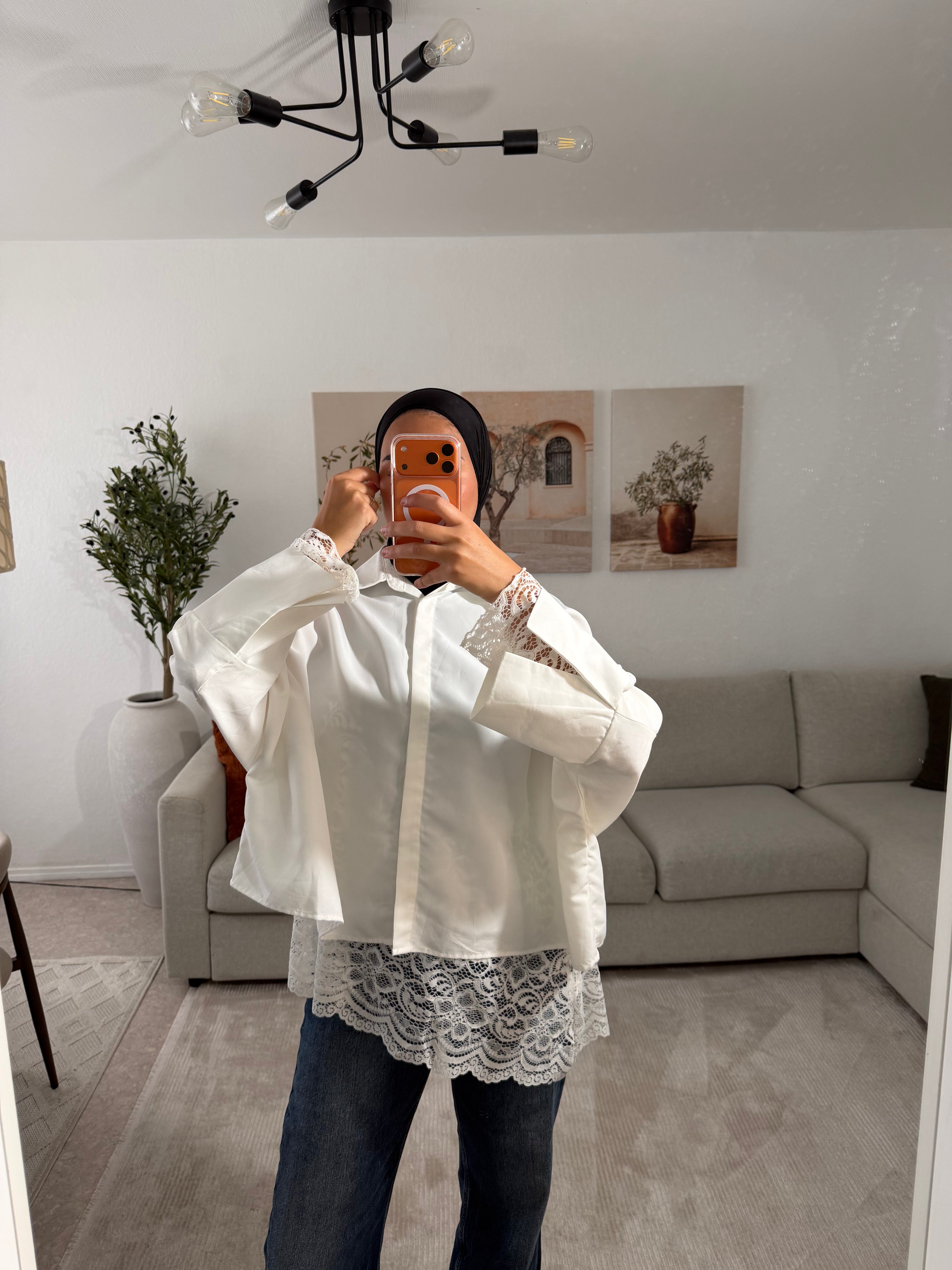SOUS JUPE DENTELLE - BLANC