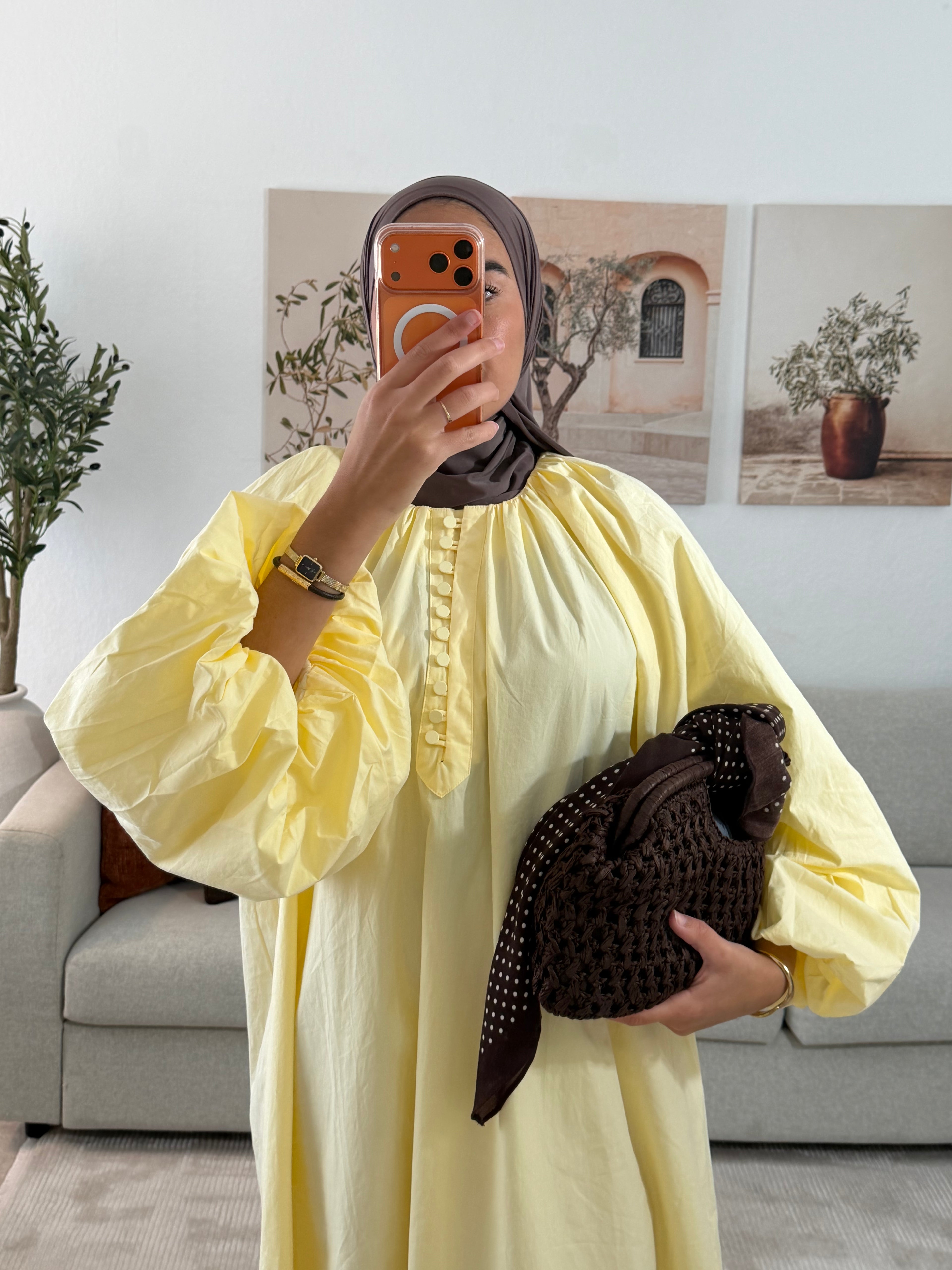 ROBE SYRINE - JAUNE