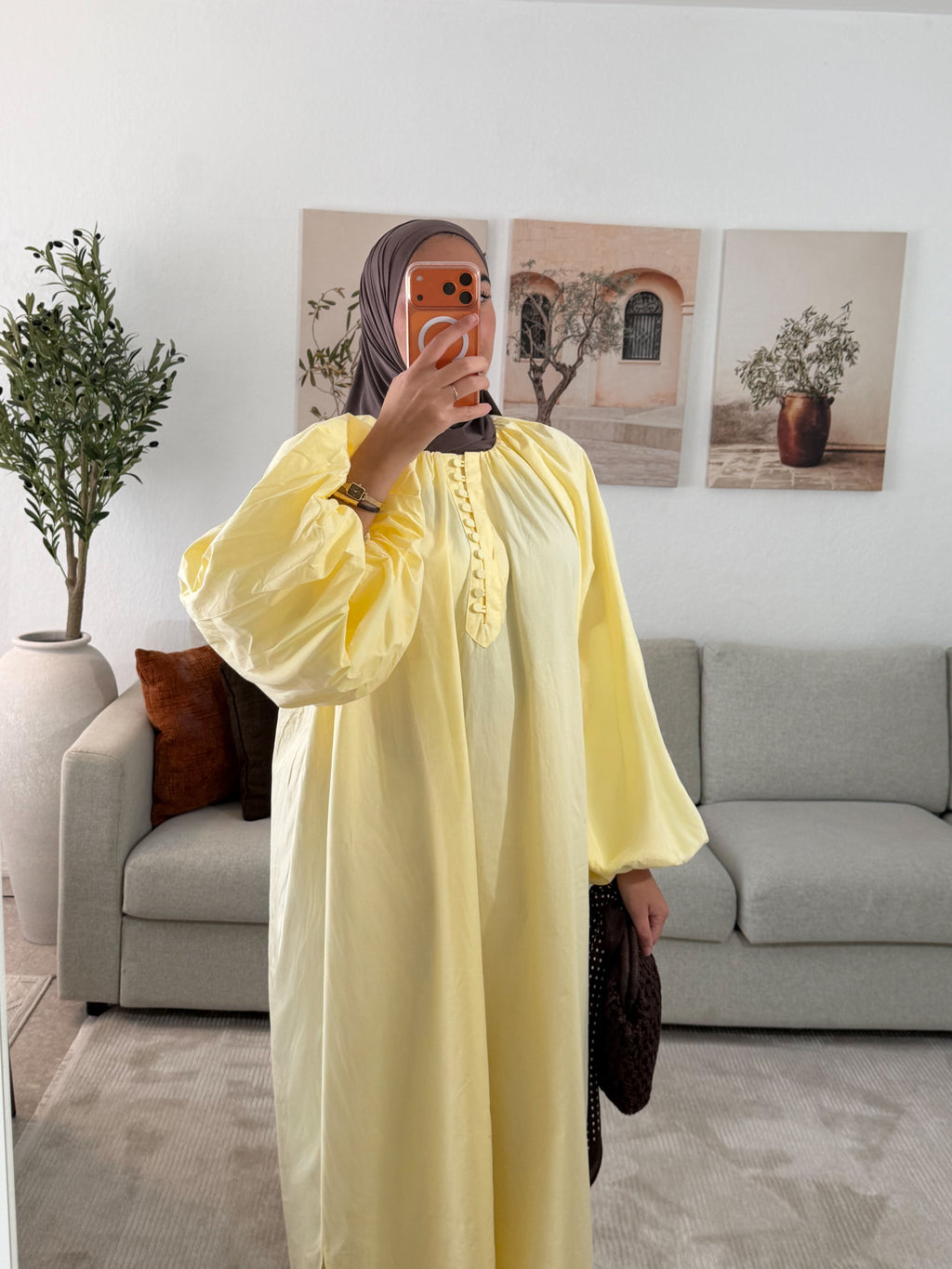 ROBE SYRINE - JAUNE