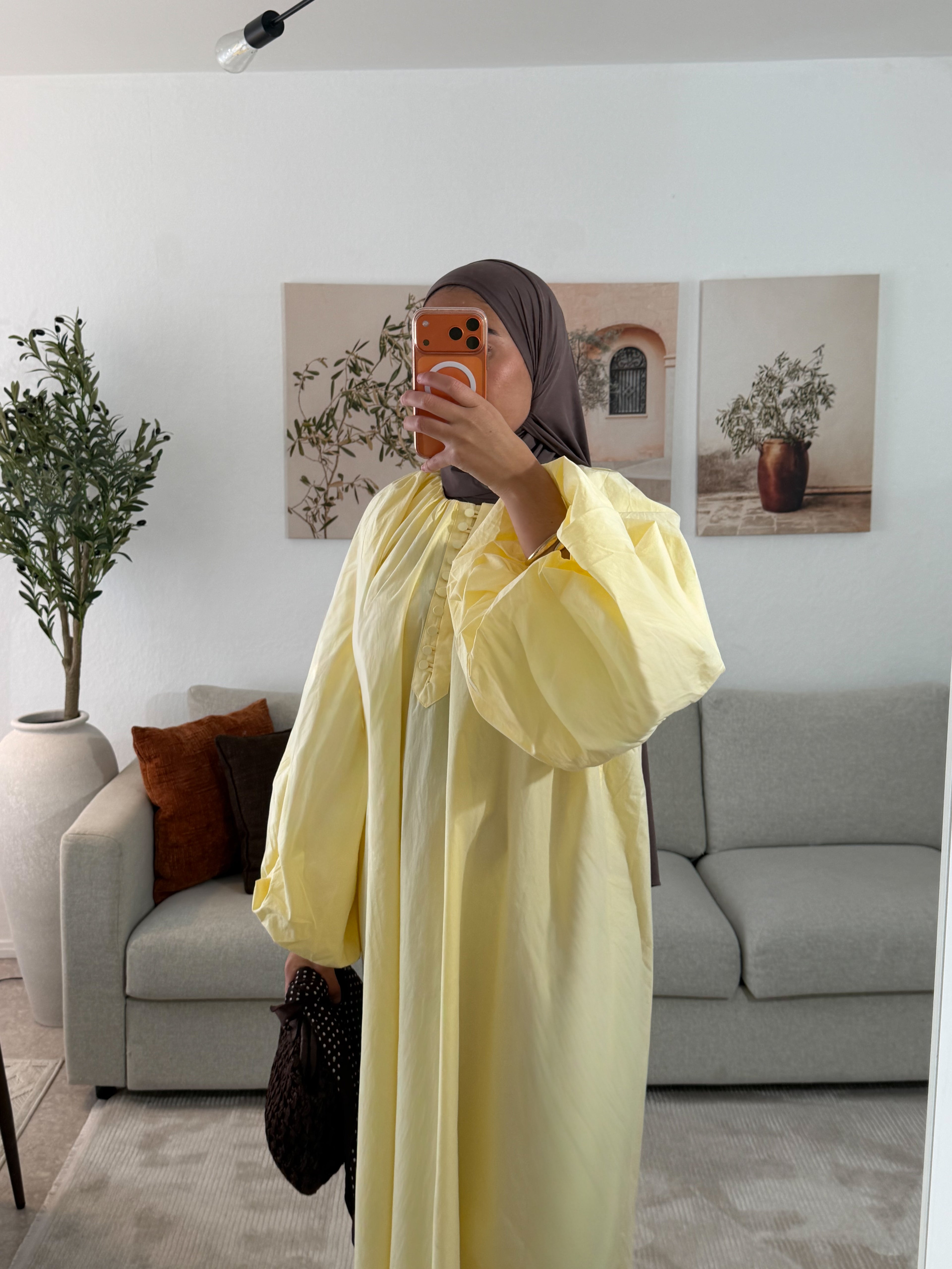 ROBE SYRINE - JAUNE