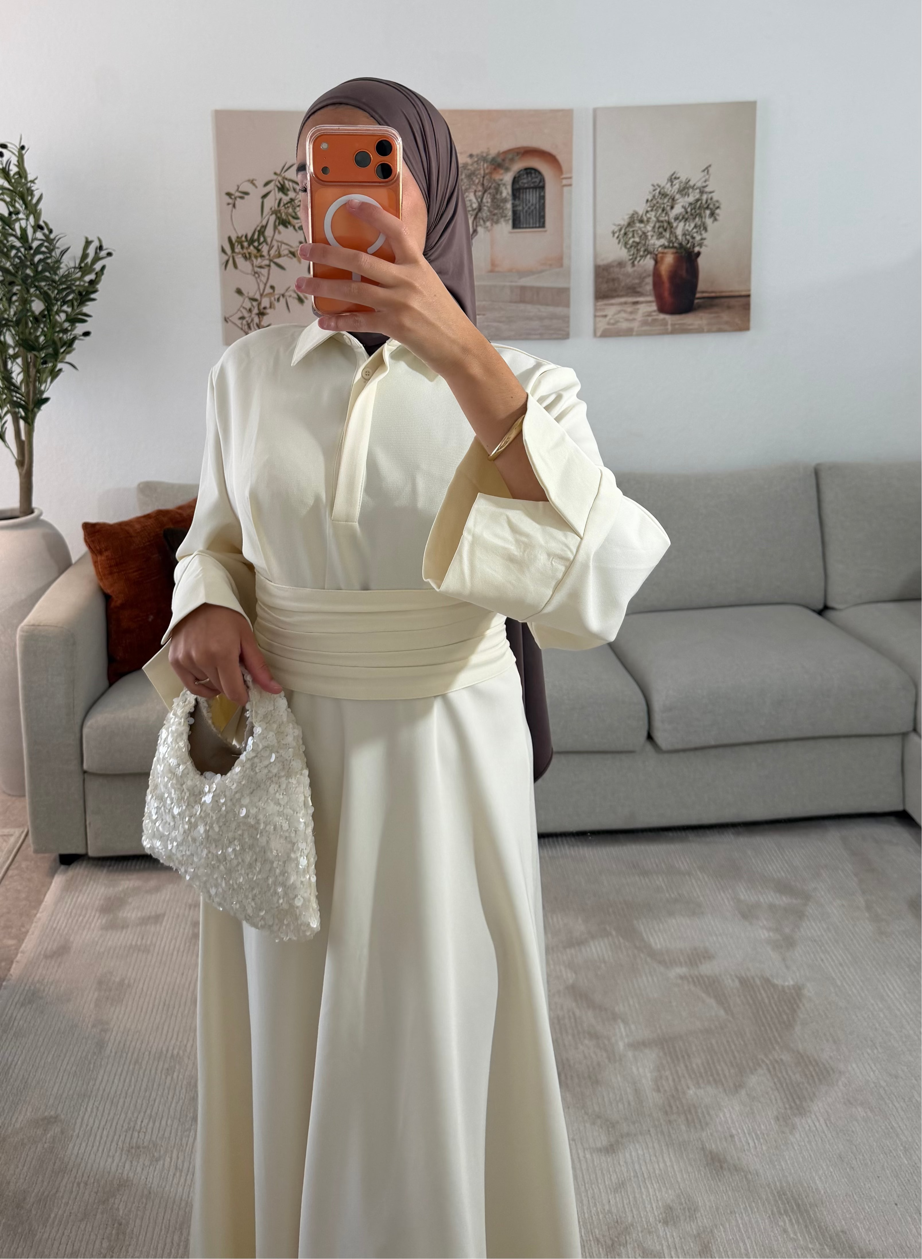 ROBE TESNIM - CREME